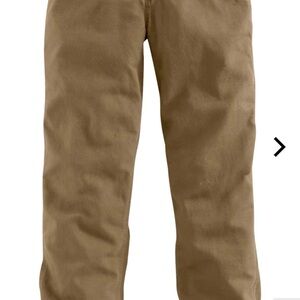 Carhartt Men's loose straight FR in Khaki Brown